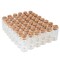 48 Pieces Mini Clear Glass Jars Bottles with Cork Stoppers for Arts & Crafts, Projects, Decoration, Party Favors - Size: 1-1/2" Tall X 3/4 Inches Diameter
